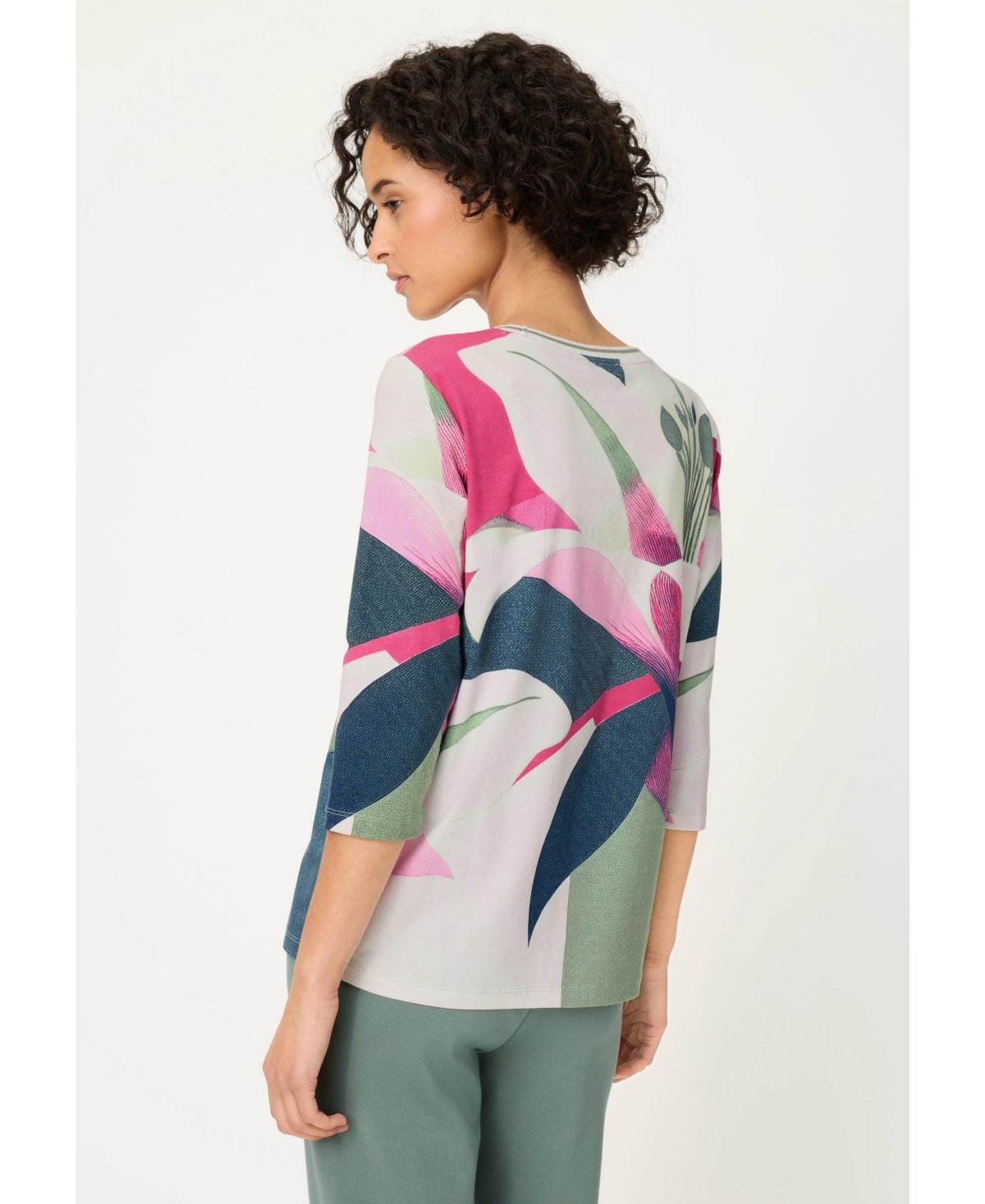 Olsen Women's Graphic Floral T-Shirt