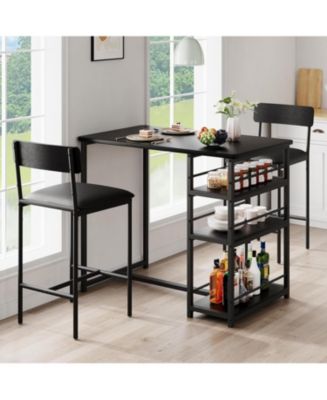 GAOMON Kitchen Table Dining Table Set for 2 36 Inch High Top Kitchen ...