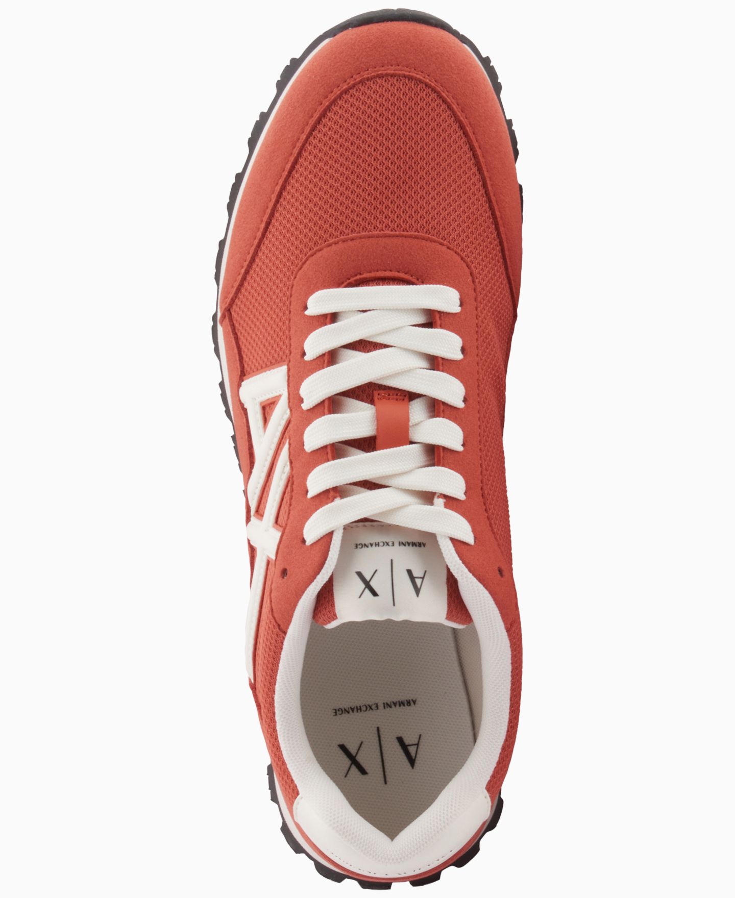 Мужские кроссовки A|X Armani Exchange Lace-Up, цвет: Оранжевый ржавый / Молочный белый — фото 4