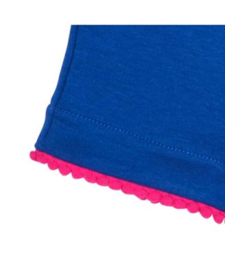 Toddler Girls Stripe Knit Short Set With Fruit Slices