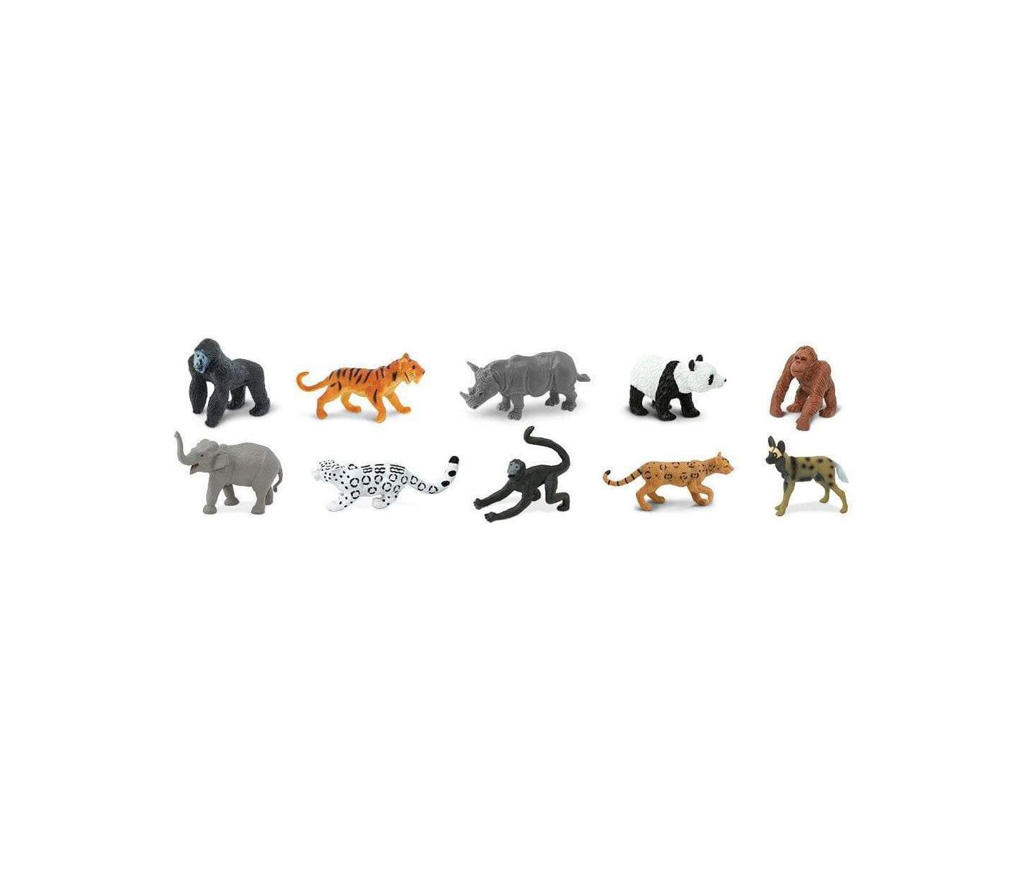 Детские фигурки Safari Ltd. Endangered Species Hand-Painted 10-Piece Figurine Set, Ages 3+ — фото 3