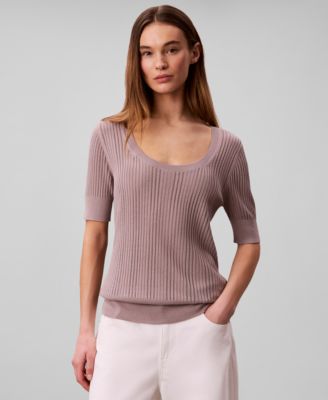 Women's Gauge Short-Sleeve Sweater