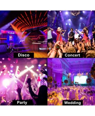 200W Moving Head Stage Light with 12 RGBW LEDs, Unlimited Tilt & DMX512/Sound Control