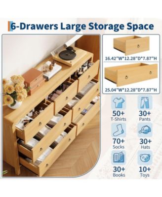 7 Drawer Dresser for Bedroom, Chest of Drawers, Closet Dresser Storage Cabinet Organizer for Bedroom, Living Room, Hallway & Office
