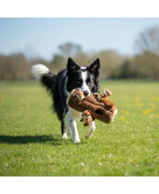 Plush Hide & Seek Dog Puzzle Toy with Squeaker – Interactive Chew for Small/Medium Dogs