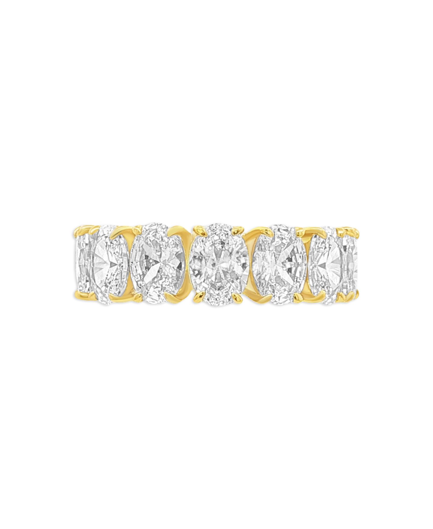 Sterling Silver Cubic Zirconia Eternity Band Ring