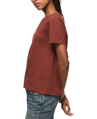 Women's Floral Steer Skull Classic Crewneck T-Shirt