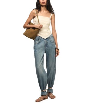 Women's Festival Embroidered Square Neck Top