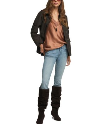 Women's Sweet Straight Mid Rise Jeans