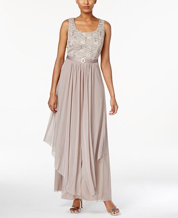 R&m richards sequined lace shop chiffon dress and jacket