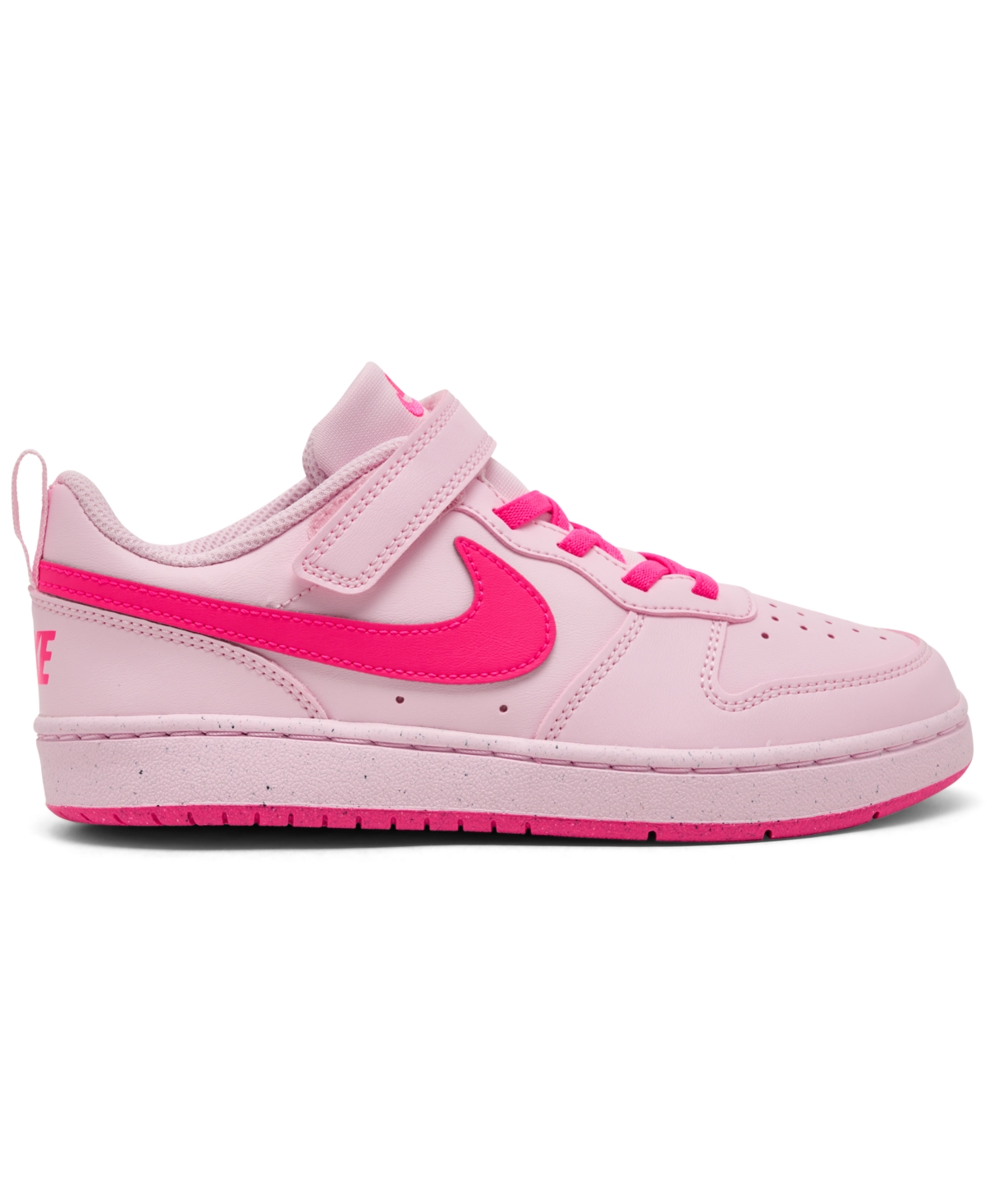 Nike Little Kids Court Borough Low Recraft Fastening Strap Casual Sneakers from Finish Line
