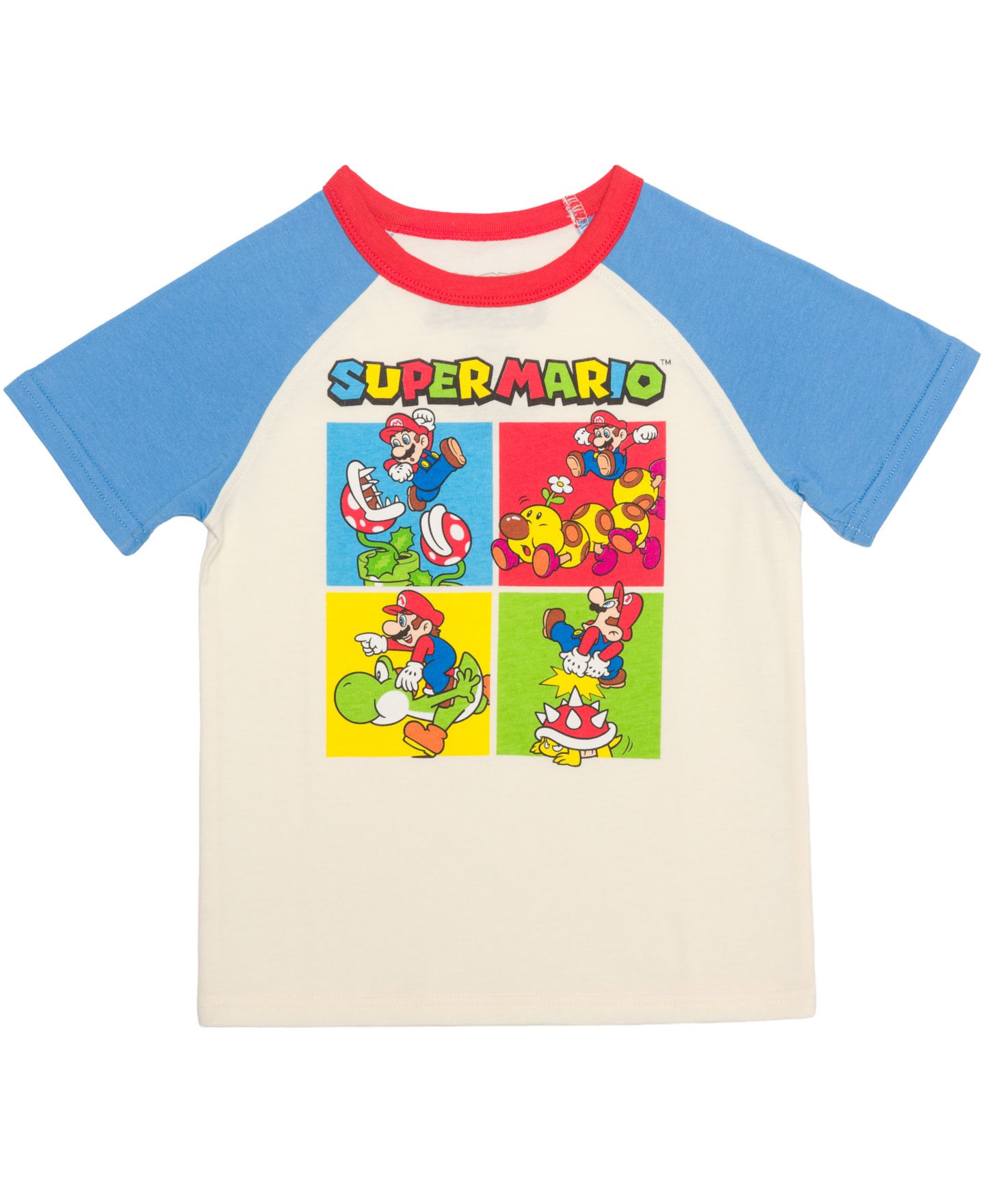 Футболка Mario Bros. Super Mario Playing Short-Sleeve T-Shirt для мальчиков-малышей, цвет: Белый — фото 1