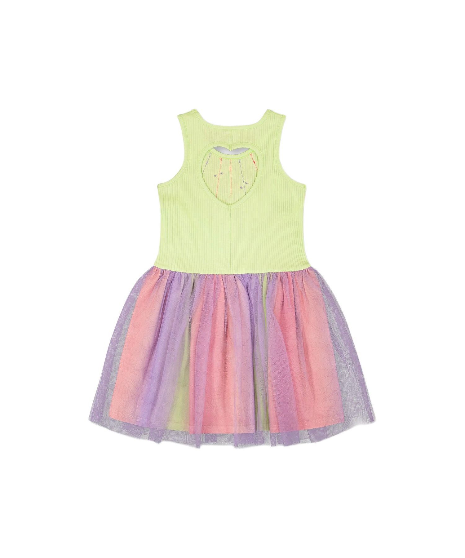 Big Girls Sleeveless Bi-Material Dress