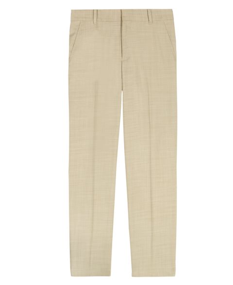 Брюки Tommy Hilfiger Stretch Sharkskin Machine Washable Suit Pants для мальчиков, цвет: Бежевый