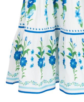 Girls' 2T-6X Placement Print Woven Dress