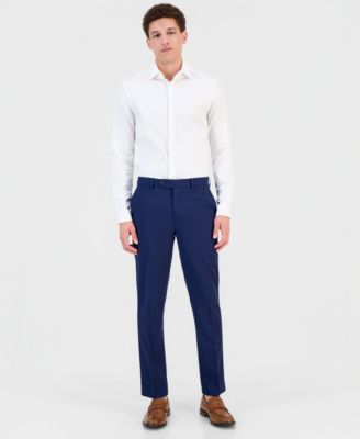 Men's Slim-Fit Spandex Super-Stretch Suit Pants