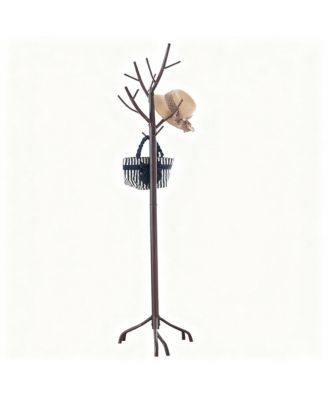 Metal Coat Rack with Branches and Hooks