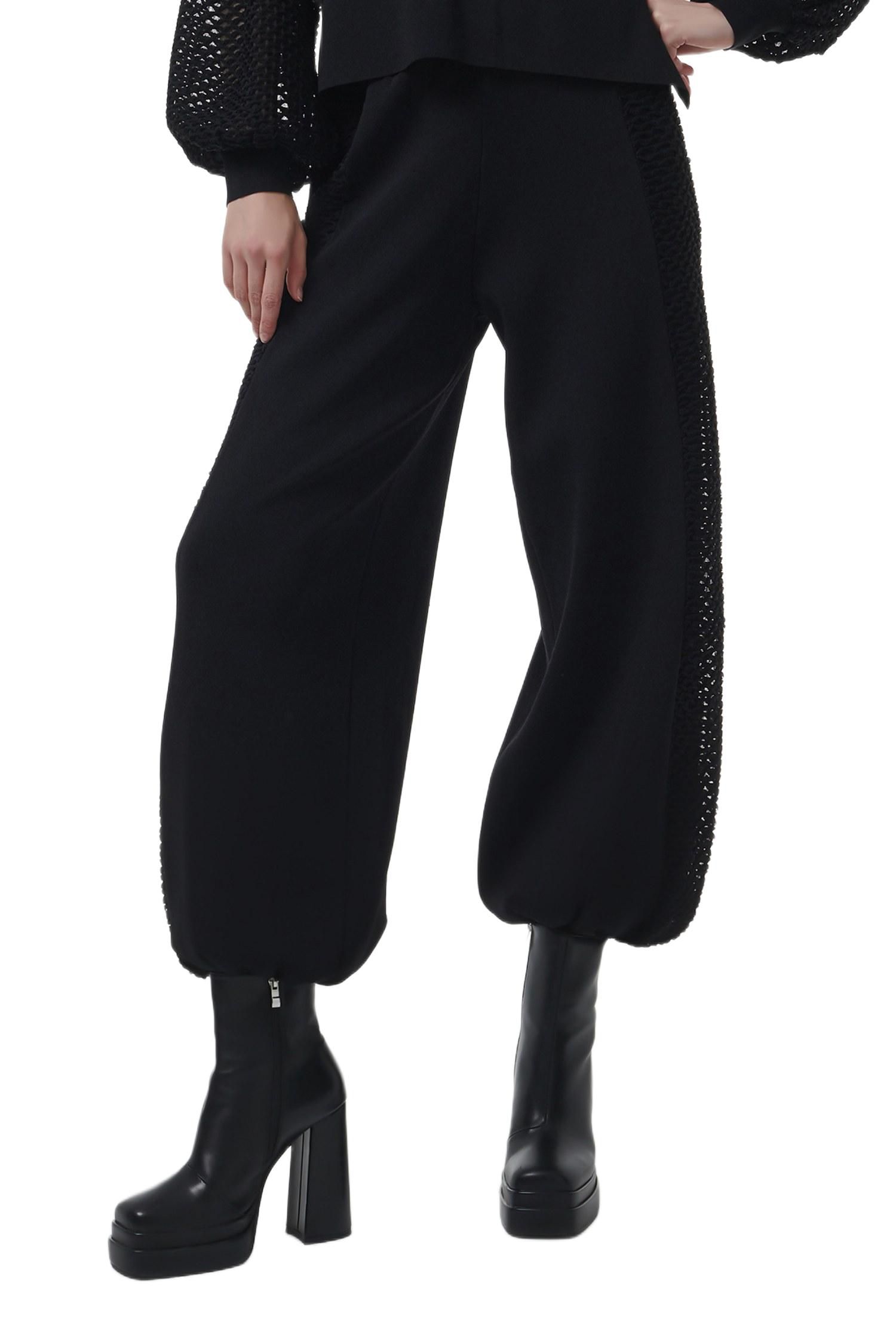 Women's Mesh Detail Knit Trousers