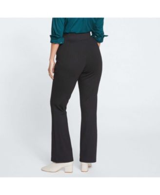 Plus Size Pull On Bootcut Ponte Pants