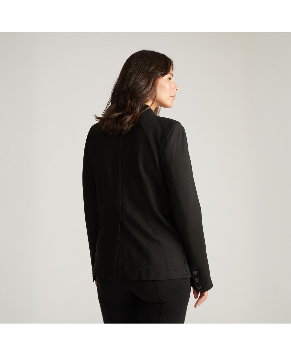 Universal Standard Women's Lennox Collarless Ponte Blazer