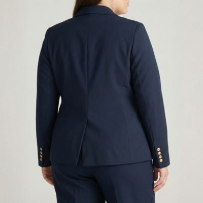 Plus Size 4 Pocket Ponte Blazer