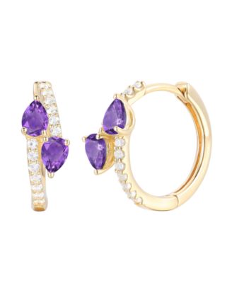 Macy's - Multi Gemstone Earrings in 14k Gold Over Sterling Silver (Also in Sterling Silver)