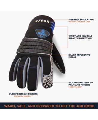Men's ArcticFit Max Insulated Work Gloves - Warm, Waterproof, Impact Protection, Silicone Grip, -25°F Rating