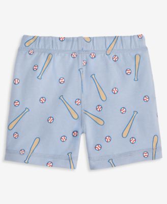 Toddler Boys' 2T-4T Mix & Match Baseball-Print French Terry Shorts