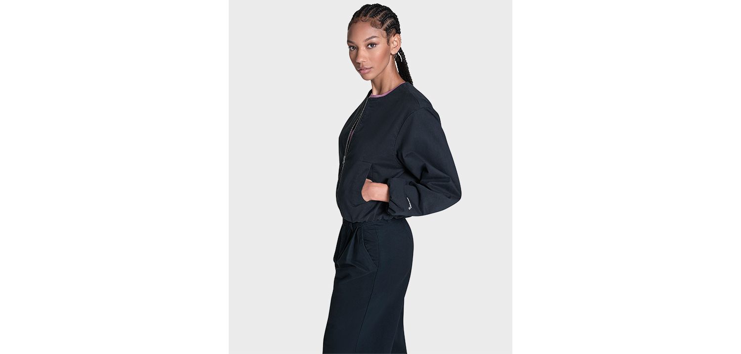Women's Bubble Sleeve Bomber Jacket