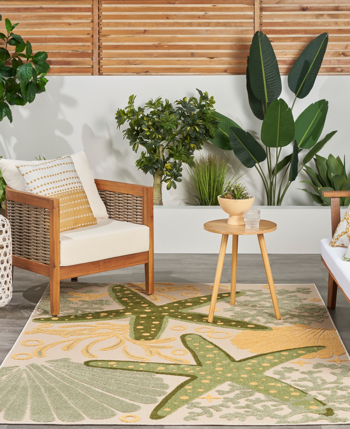 Nourison Home Aloha ALH24 3'6"x5'6" Area Rug