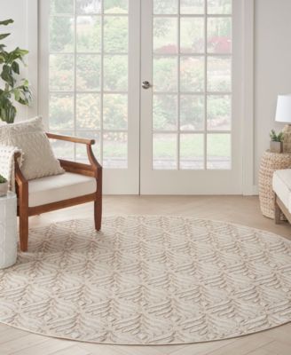 Aloha ALH35 7'10"x7'10" Round Area Rug