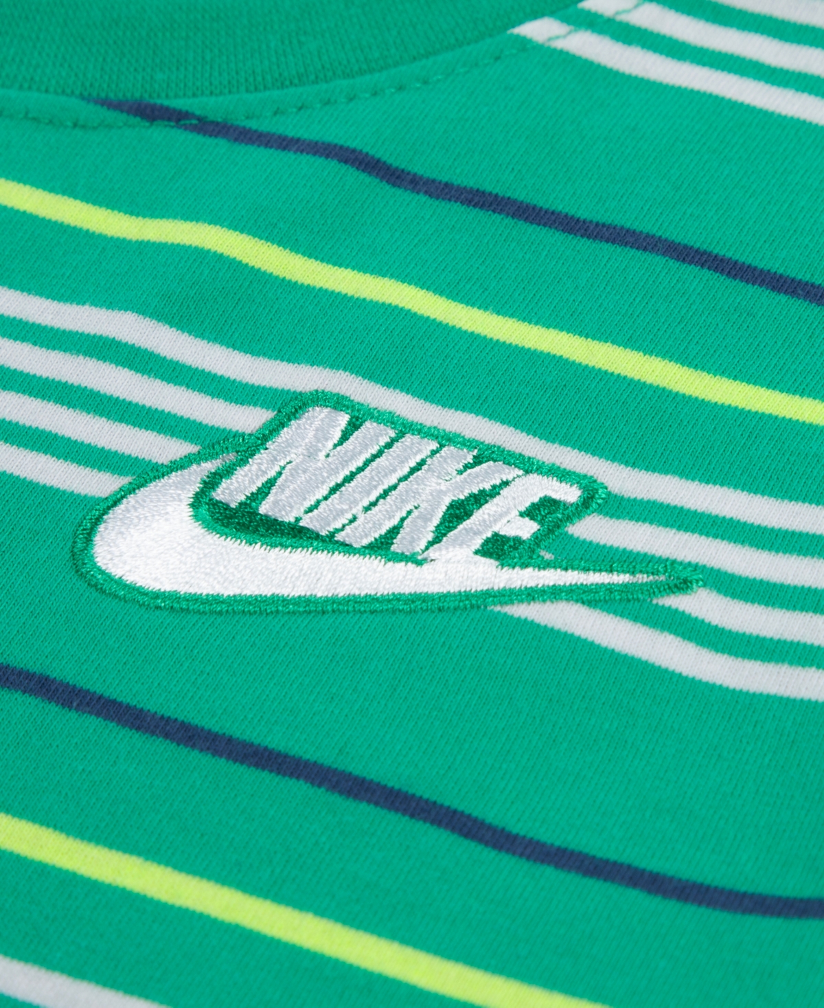 Nike Boys' 4-7 Striped Short-Sleeve T-Shirt and French Terry Shorts, 2-Piece Set