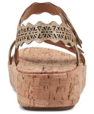 Women's Slatal Leather Platform Footbed Sandals