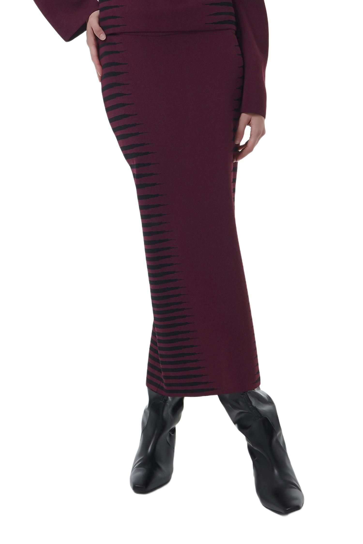 Women's Jacquard Pencil Skirt - Shorter Length