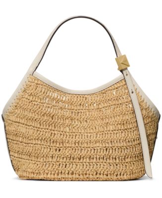 【ぴよこ様】Kate Spade ベージュ トートバッグ kate spade new york Deco Tulip Small Straw Tote Bag - Macy's