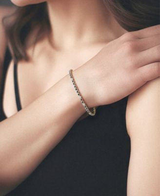 Blue Sapphire (2 ct. t.w.) and Diamond Accent Bracelet in 10k Yellow Gold