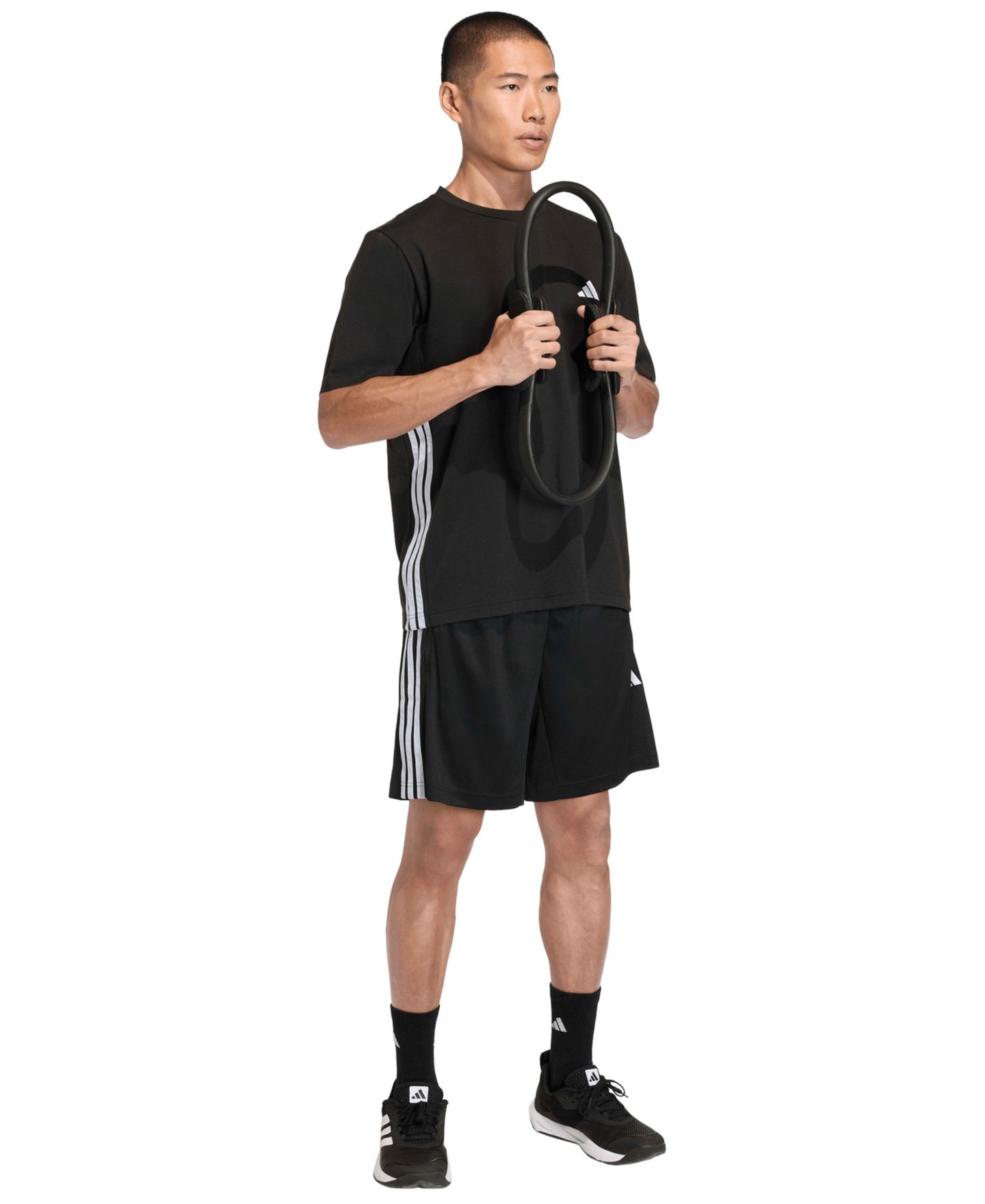 Мужские шорты adidas Workout Essentials Regular-Fit, цвет: Чёрный — фото 2