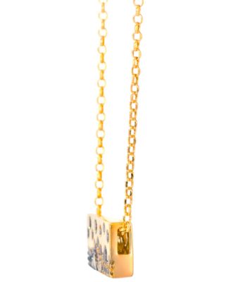 Chocolate Ombr&eacute; Diamond (.76 ct. t.w.) Pendant Necklace in 14k Honey Gold