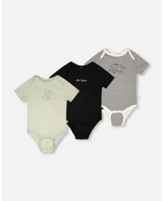 Baby Boy 3 Pack Evolutive Cotton Jersey Onesies