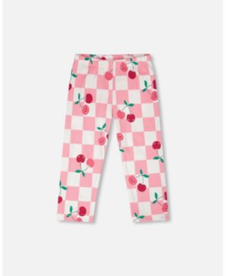 Girl Cotton Jersey Capri Printed Cherries - Child