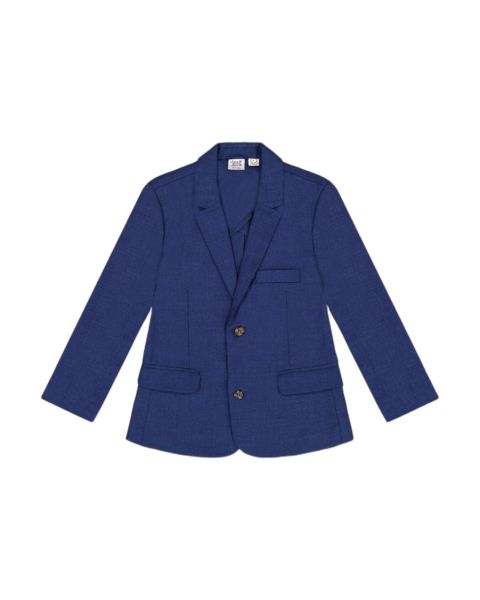 Пиджак Deux par Deux Blazer Blue для мальчиков, цвет: Синий