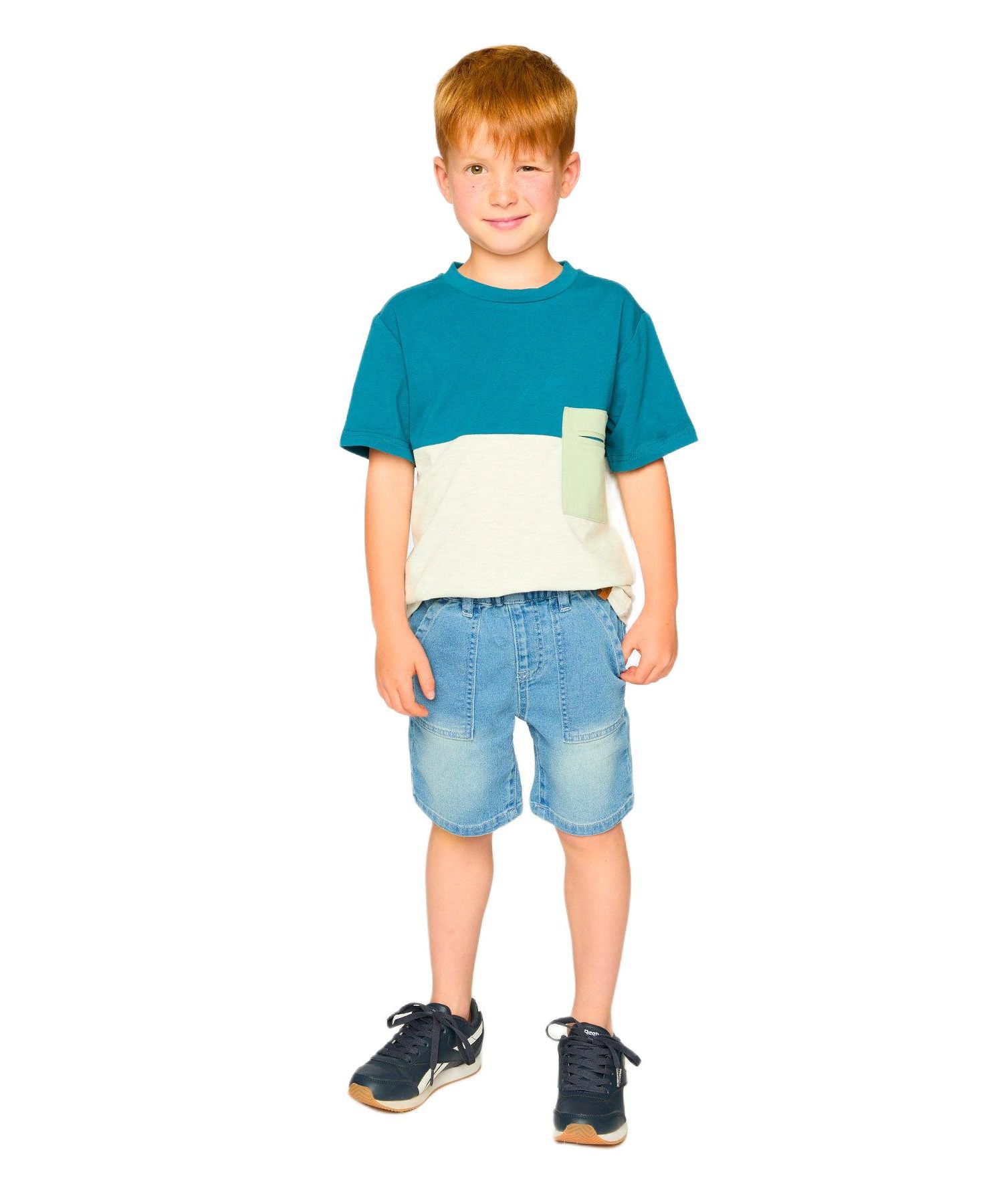 Baby Boys French Terry Denim Shorts