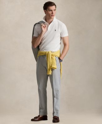 Men's Custom Slim-Fit Honeycomb-Mesh Polo Shirt