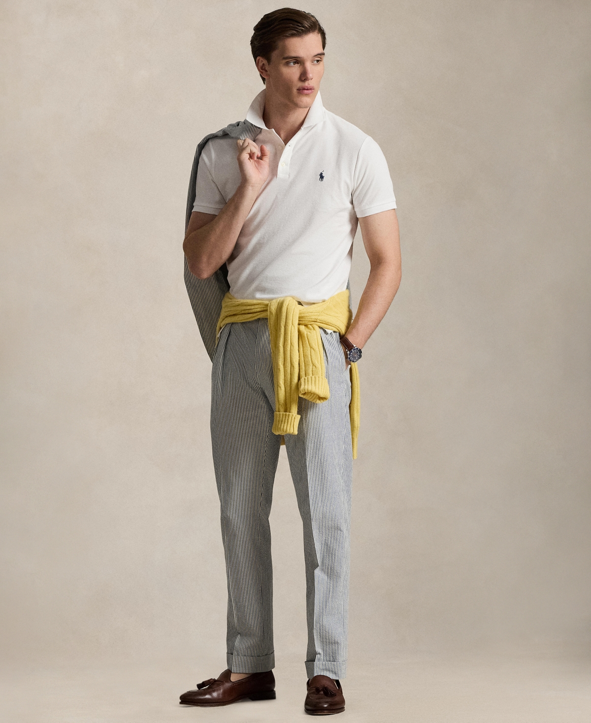 Polo Ralph Lauren Men's Slim-Fit Honeycomb Mesh Shirt