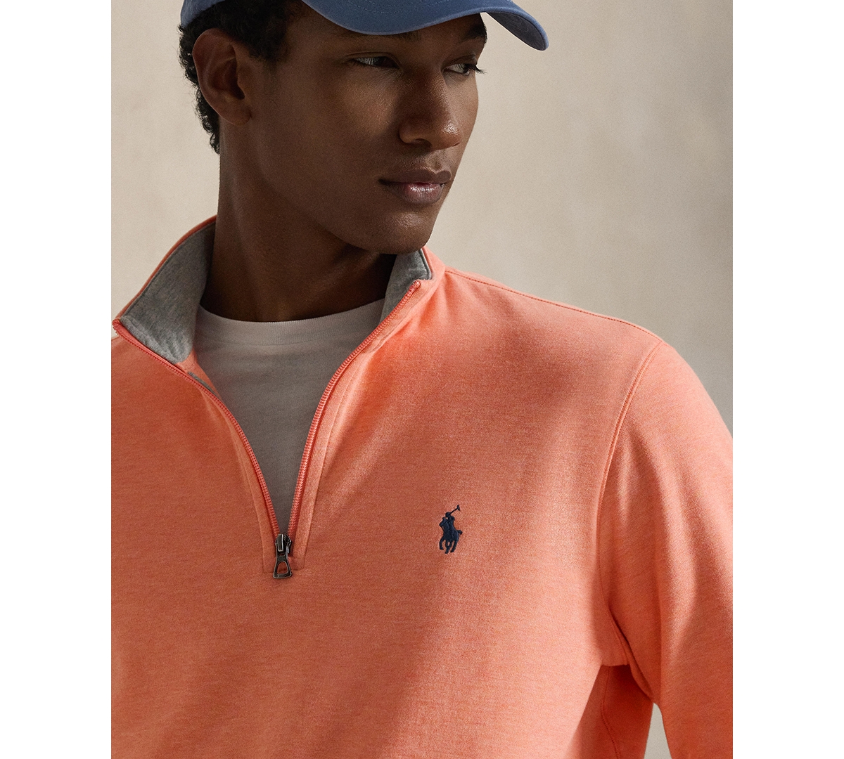 Polo Ralph Lauren Men's Quarter-Zip Pull-On Sweater