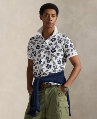 Men's Classic-Fit Tropical Floral Polo Shirt