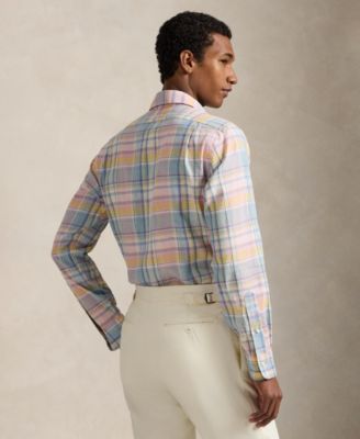 Men's Classic-Fit Plaid Pattern Shirt