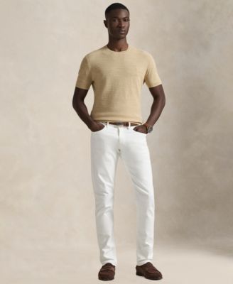 Men's Textured Lightweight Sweater T-Shirt