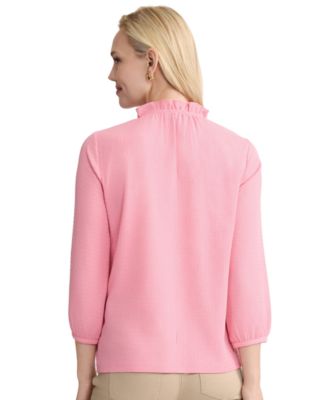 Women's V-Neck Crinkle Top