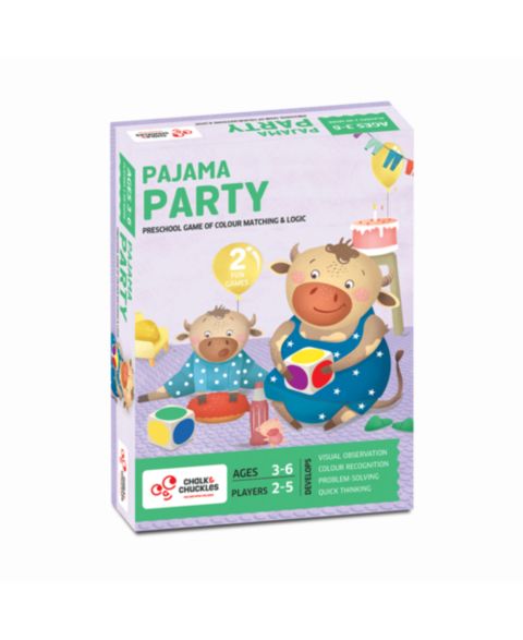 Детские игрушки Chalk & Chuckles Pajama Party Matching Dice Game, Ages 3+